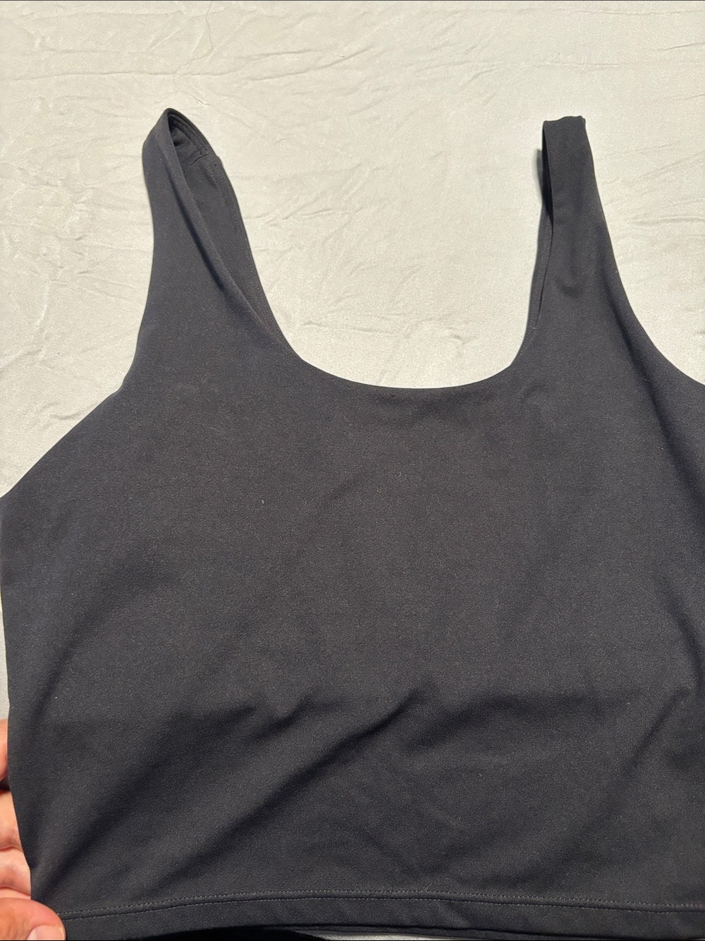 Splits59 Black Athletic Crop Tank Top